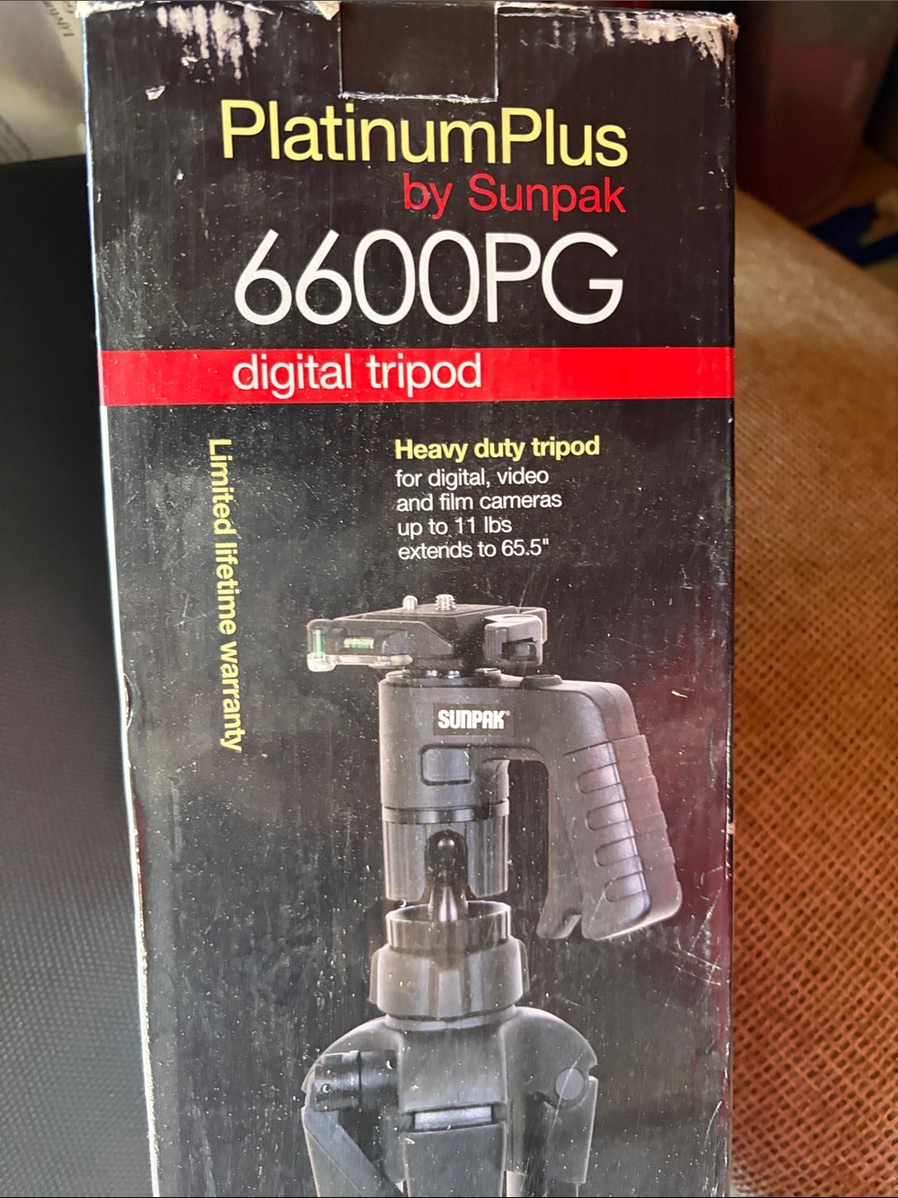 PlatinumPlus 6600PG Digital Tripod - Black